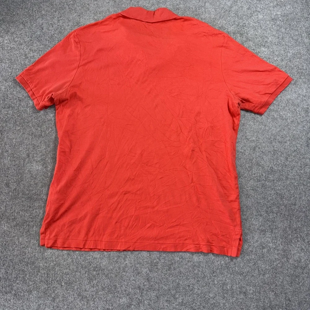 Polo Ralph Lauren Classic Fit Polo Shirt Large Coral Orange Cotton Mesh